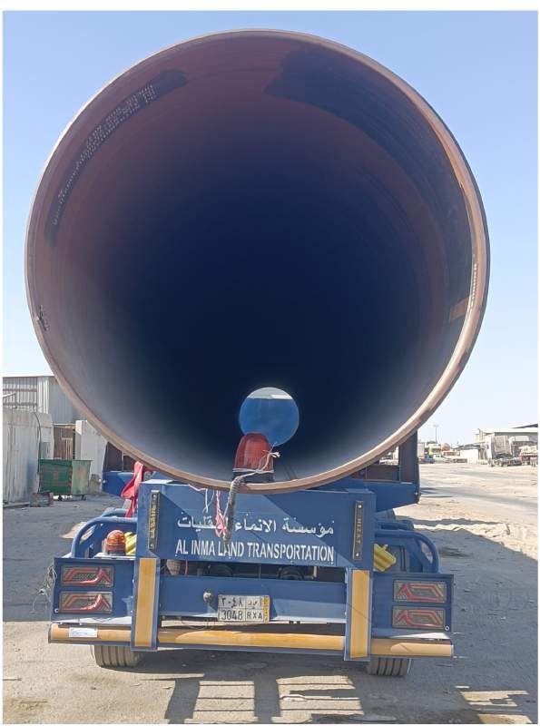 نقل أنابيب كبيرة القطر - الإنماء للنقليات